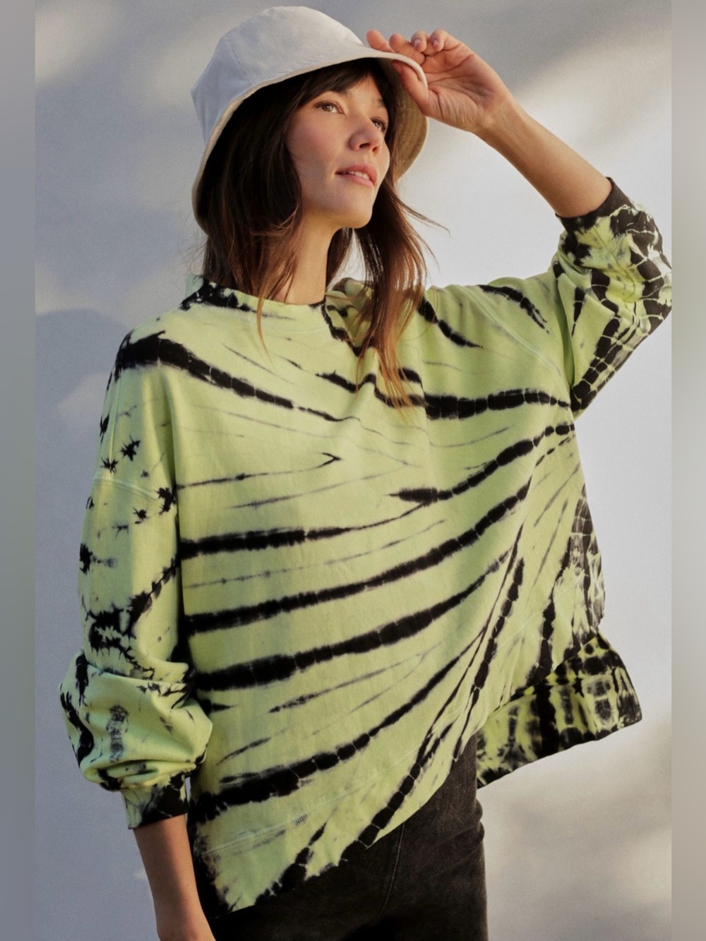 Anthropologie Electric & Rose Neil Tie-Dye Sweatshirt